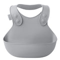 Silikonsmekke Dinner Bib med oppsamlingslomme - Bibs forfra