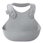 Silikonsmekke Dinner Bib med oppsamlingslomme - Bibs forfra