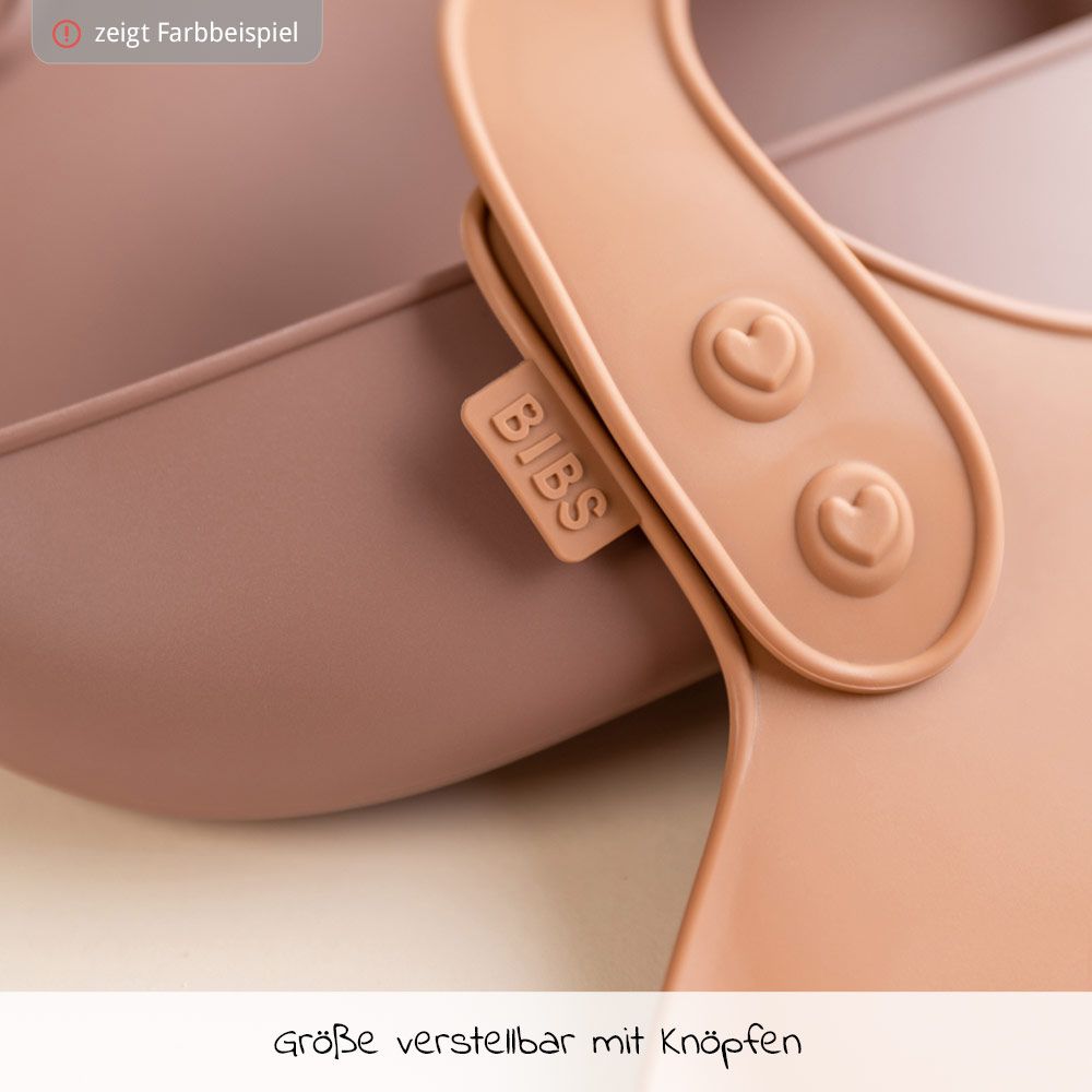 Bakside av Silikonsmekke Dinner Bib med oppsamlingslomme - Bibs