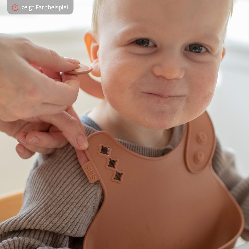 Detaljbilde av Silikonsmekke Dinner Bib med oppsamlingslomme - Bibs