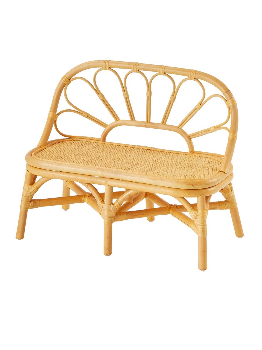 Sittebenk for barnerom i rotting 66,5 x 38 x 53,5 cm forfra