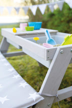 Sittegruppe for barn Outdoor+ med lekekar og puter Little Stars komplett sett