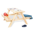 Sittegruppe for barn Nicki til 6 barn, sittehøyde 36 cm - Pinolino sett forfra