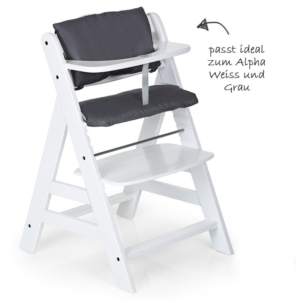 Sitteinnlegg til barnestol Deluxe Alpha, detalj av klettbånd