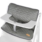 Sittepute 2-delt for barnestol Sit Up Luxe stone quiltet PU-lær bakside