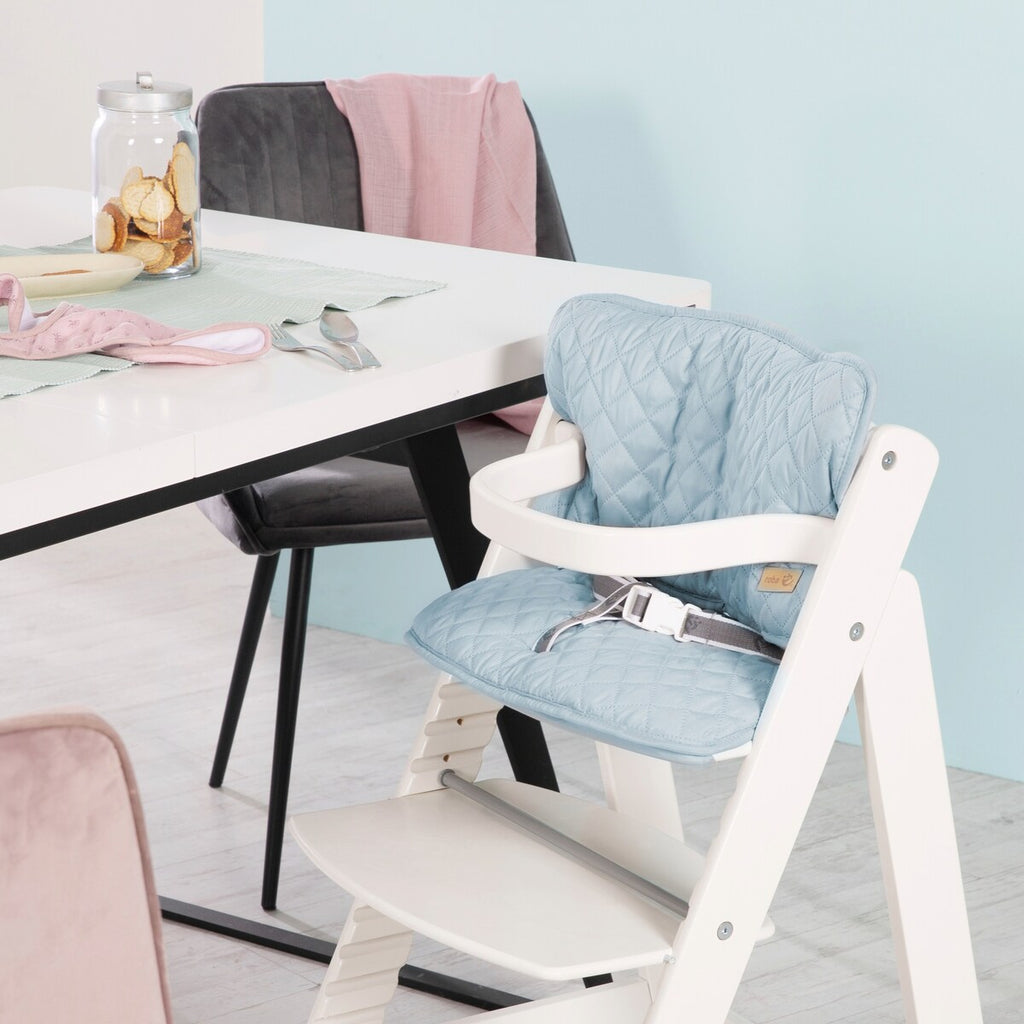 Sittepute 2-delt for barnestol Style turkis PU-belagt stoff bakside