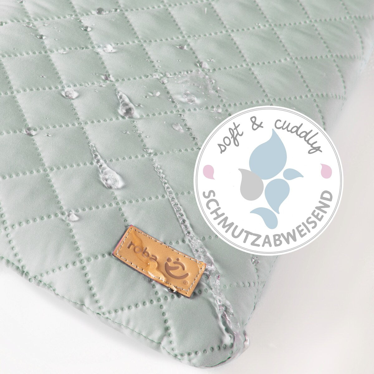 Nærbilde av Sittepute 2-delt for barnestol Style frosty green polstring