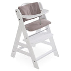 Bakside av sittepute til barnestol Deluxe Alpha stretch beige