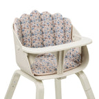 Nærbilde av stoff og mønster på Sittepute Grace Blue Garden