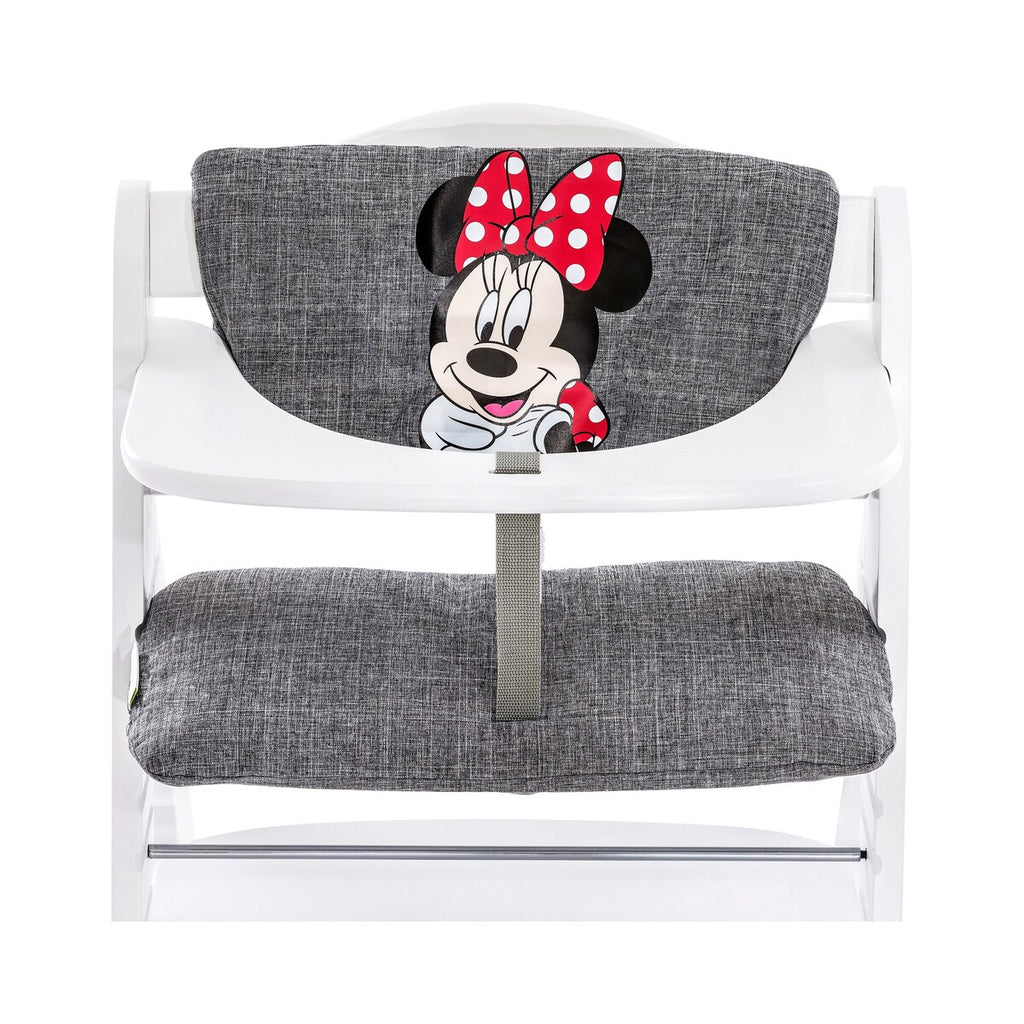 Sittepute Minnie Mouse-motiv for barnestol Alpha+ bakside