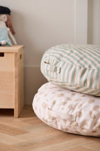Sittepute pouf med flekkmønster 60 cm bomull montert i rom