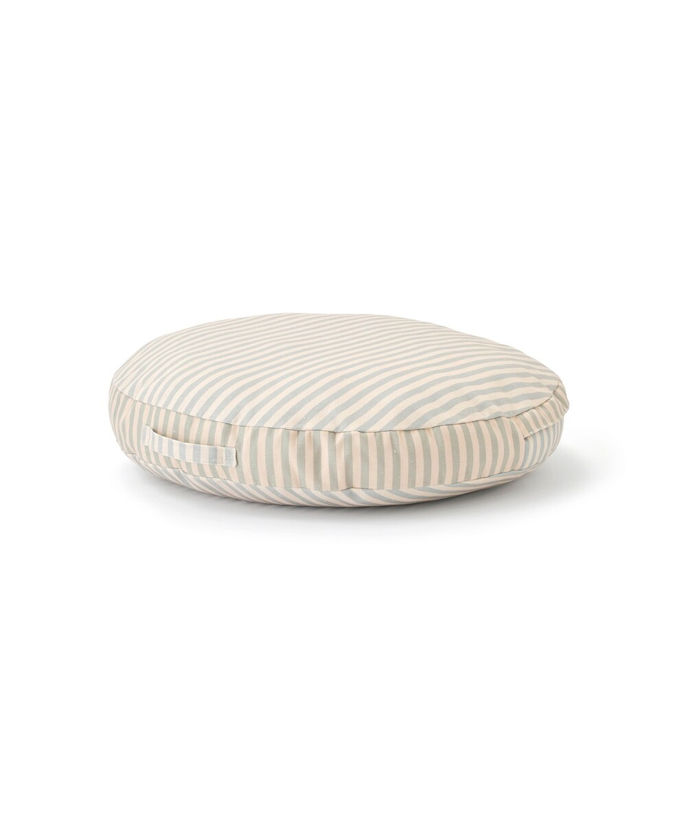 Sittepute pouf med striper 60 cm bomull forfra