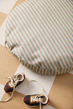 Detalj av Sittepute pouf med striper 60 cm bomull