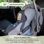 Sitteunderlag for babystol Cool & Dry i frotté sammenrullet