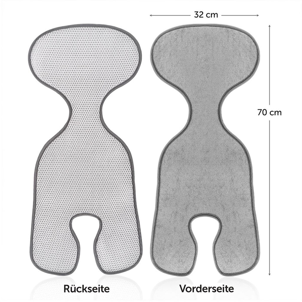 Sitteunderlag for babystol Cool & Dry i frotté med sikkerhetsbelter