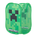 Skittentøykurv i stoff sammenleggbar Minecraft Creeper forfra