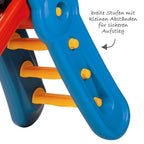 Sklie Fun Slide med to høydeinnstillinger rød blå bakside
