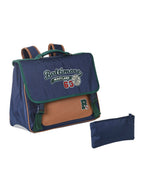 Skoleveske og pennal BALTIMORE for gutter polyester forfra