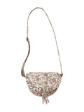 Skulderveske for jenter med blomstertrykk 22x16 cm forfra