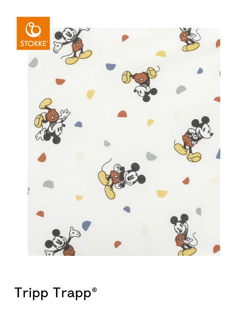 Sleepi Mini laken i bomull Mickey Celebration detalj av mønster