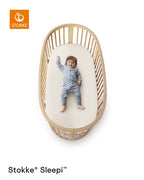 Detalj av Sleepi V3 sengforlengelse natur FSC-sertifisert tre