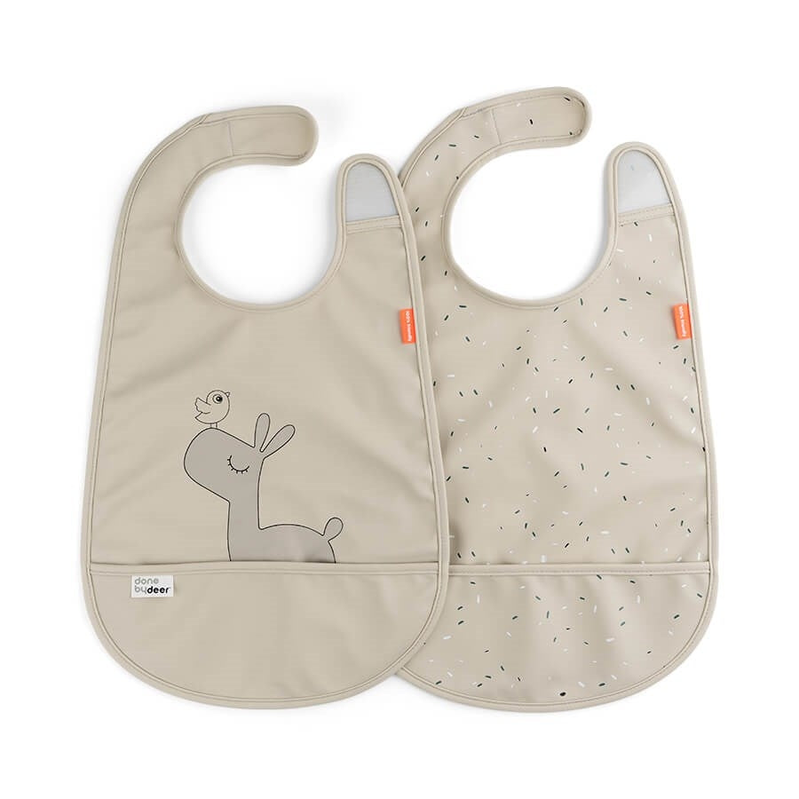 Smekke med borrelås Lalee sand 2-pk - Done by Deer forfra