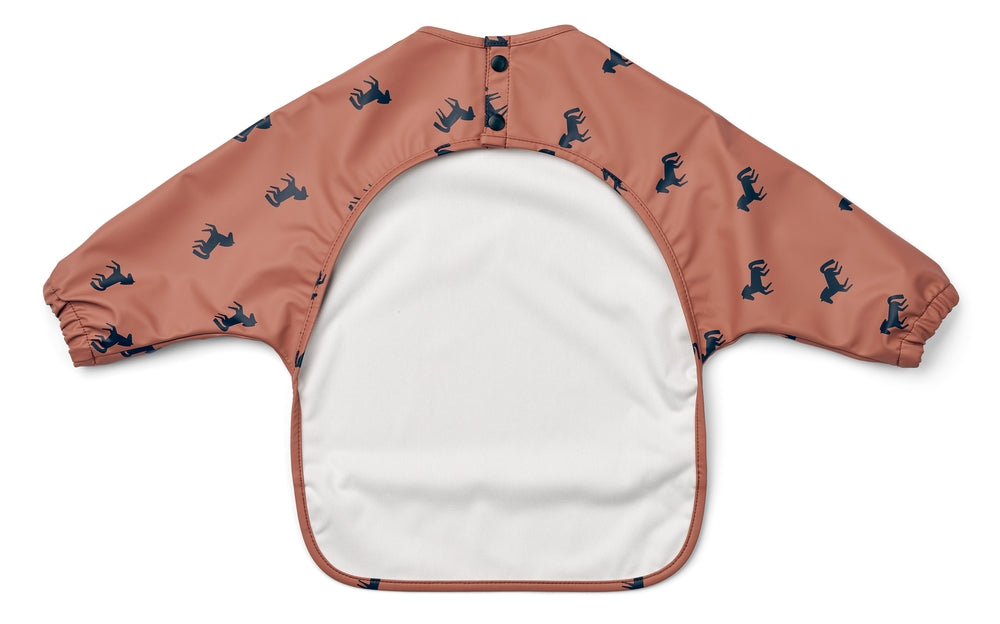 Smekke med ermer Merle Horses/Dark rose detalj og oppsamlingslomme