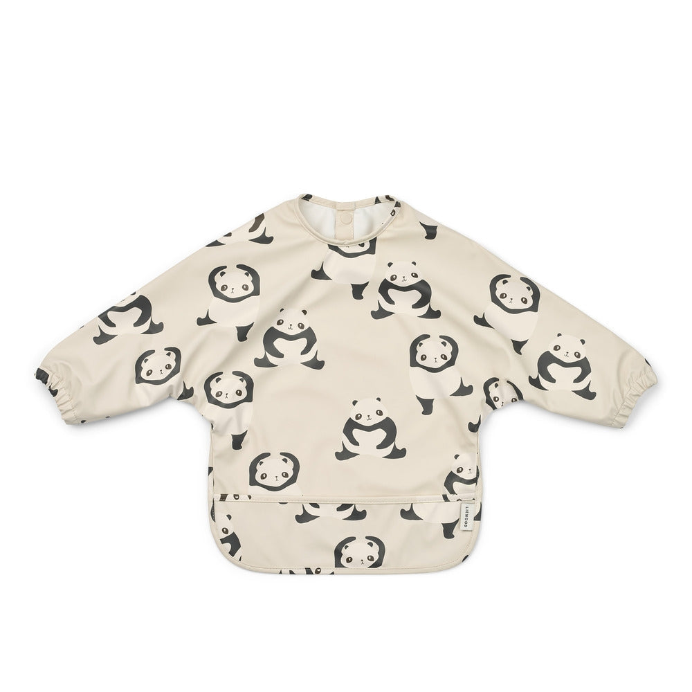 Smekke med ermer Merle pandamønster resirkulert polyester forfra