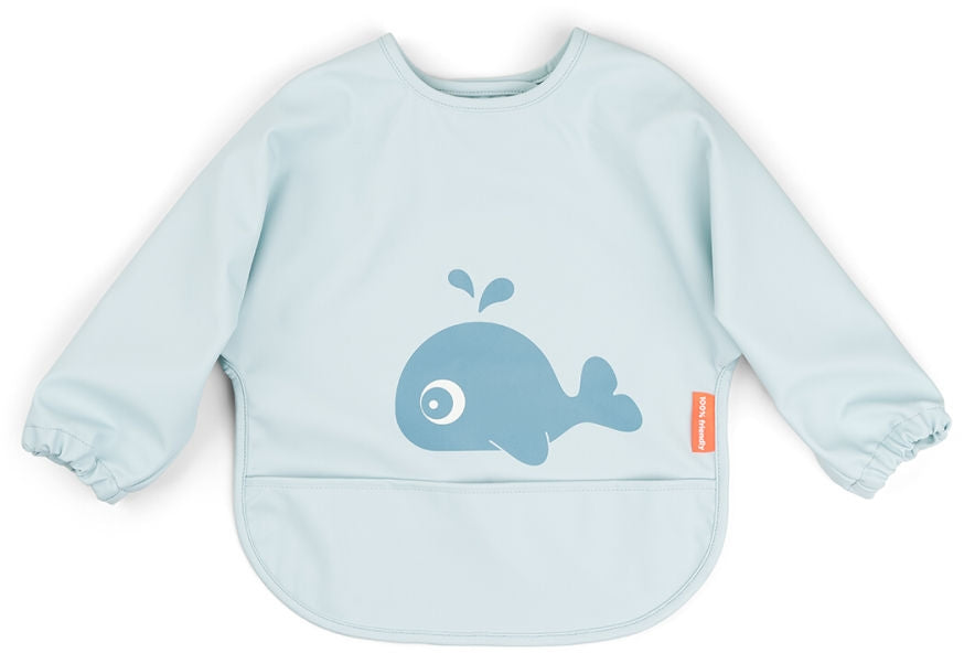 Smekke med ermer Wally Blue vanntett polyester - Done by Deer forfra