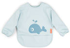 Smekke med ermer Wally Blue vanntett polyester - Done by Deer forfra