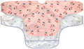 Smekke med ermer 2-pack 6-24 mnd polyester Oeko-Tex forfra