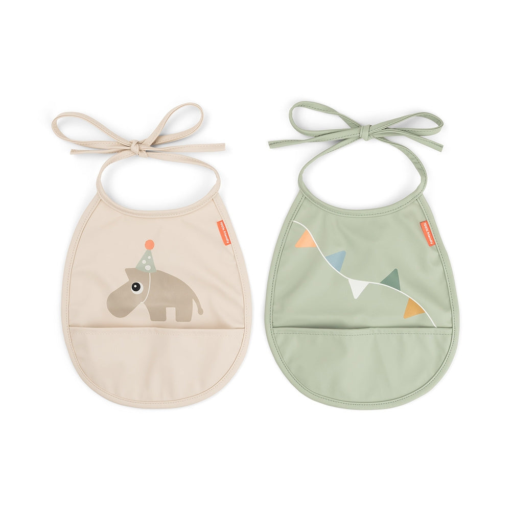 Smekke med lomme 2-pack Celebration sand Done by Deer forfra