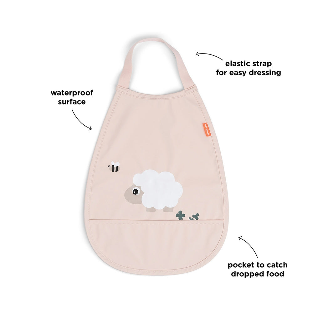 Smekke pull-over Tiny Farm med oppsamlingslomme Done by Deer i rosa farge