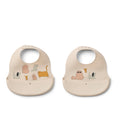 Smekke i silikon 2-pakk Ember cats and dogs/sandy forfra