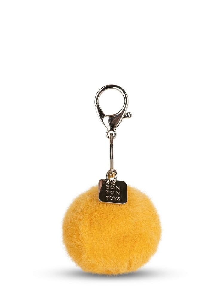 Detalj av Smiley nøkkelring ECO Fuzzy gul 5,5 cm