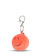 Detalj av Smiley nøkkelring Eco Fuzzy korallrød
