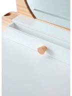 Detalj av Sminkebord Suzie for jenter i MDF hvit/natur 77 cm med speil