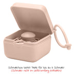 Smokkeboks i silikon for 3 smokker, Blush - bakside