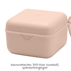 Smokkeboks i silikon for 3 smokker, Blush - Bibs