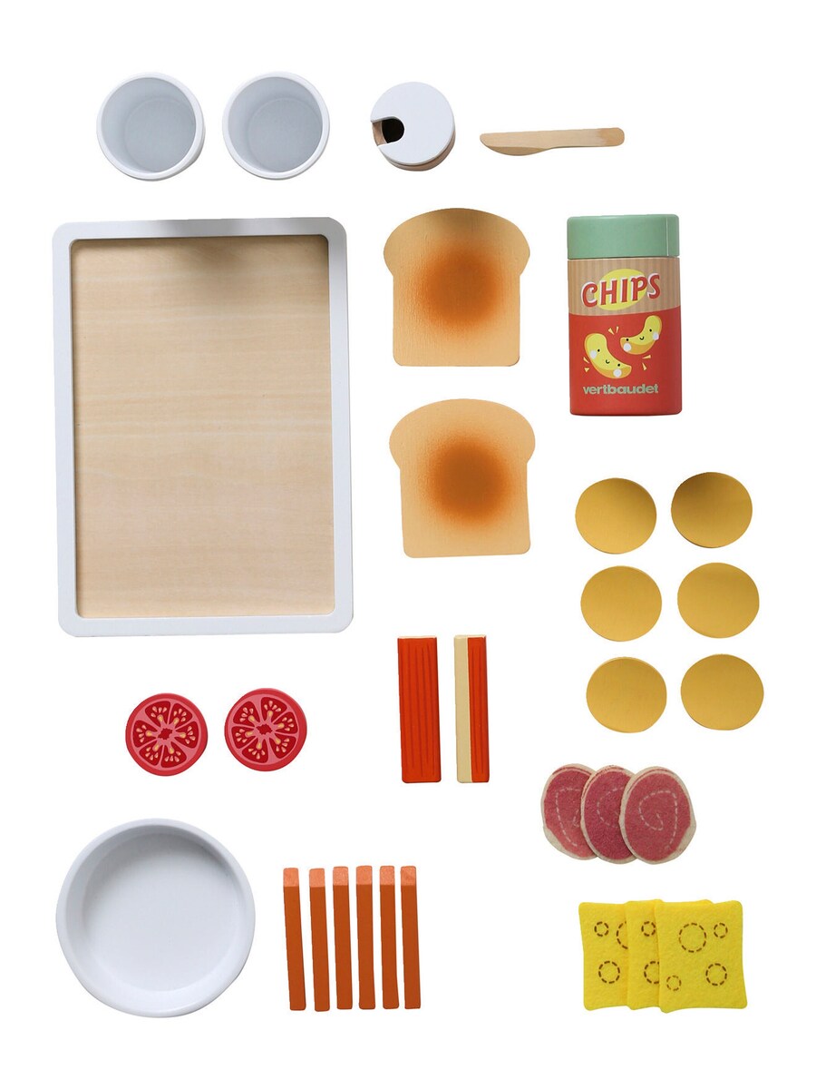 Snack-sett for barn i tre FSC® 15 deler forfra