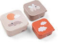 Snackboks-sett 3 deler Happy Clouds Powder - Done by Deer forfra
