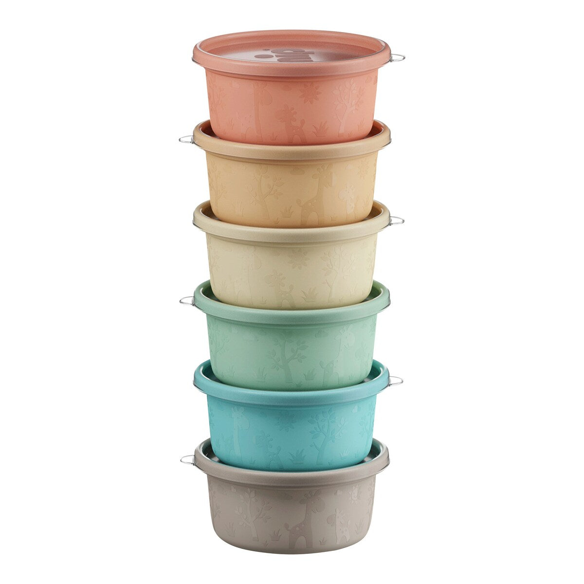 Snackbokser 6-pakning 300 ml BPA-fri polypropylen fra nip forfra