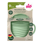Snackbolle 2-i-1 for drikke og snacks, biobasert - nip