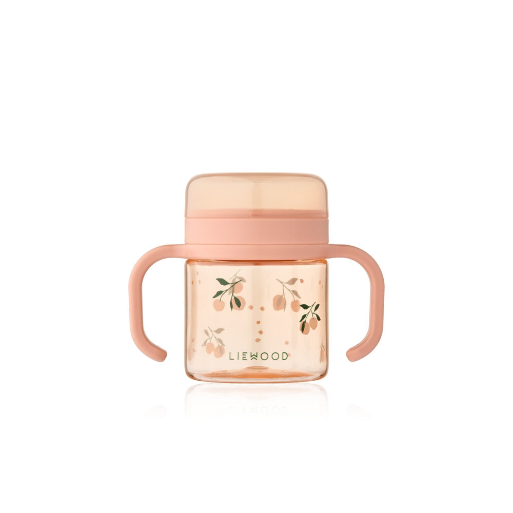 Snackkopp med silikonlokk Enyo Peach forfra