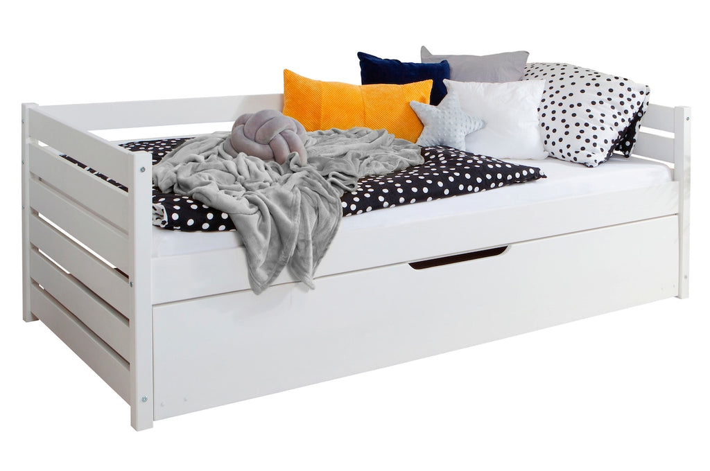 Sofaseng Naomi med uttrekksseng 90x200 cm furu forfra