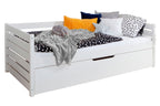 Sofaseng Naomi med uttrekksseng 90x200 cm furu forfra