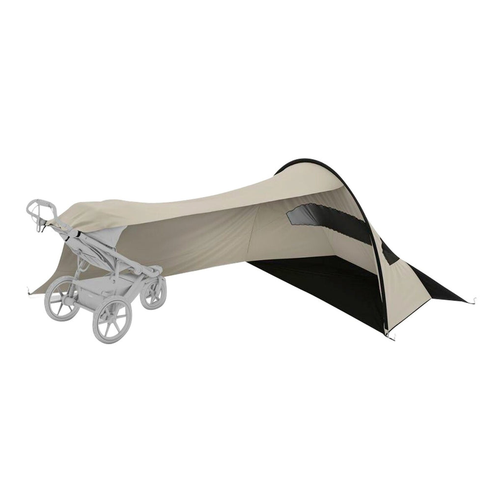 Sol- og vindskjerm Sun and Wind Tarp for Chariot forfra