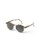 Solbriller junior 5-10 år UV-beskyttelse kat. 3 blue tortoise bakside