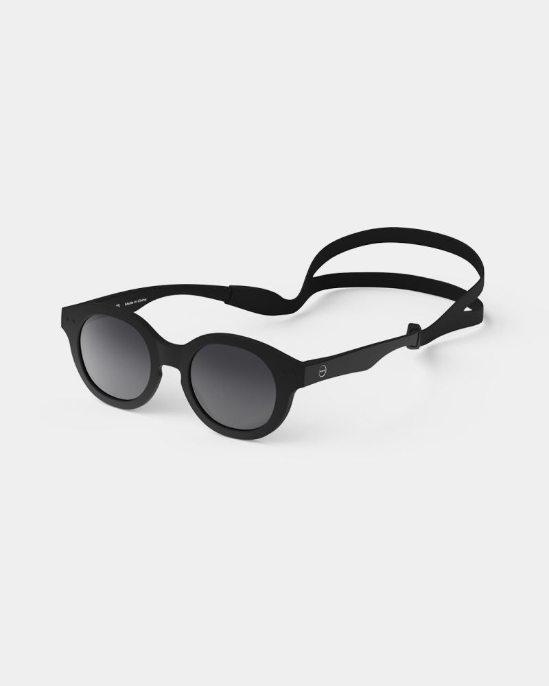 Solbriller Kids PLUS C Black polarisert 3-5 år UV 400 kat. 3 bakside