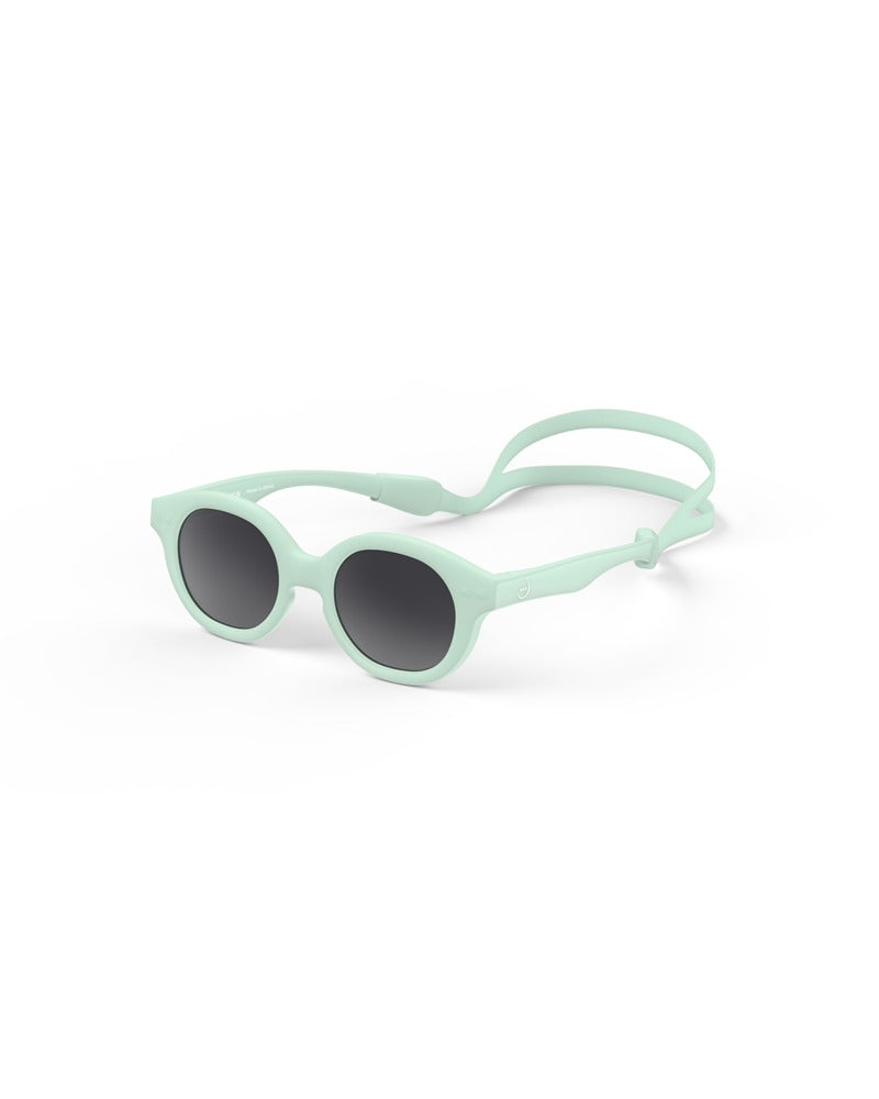 Solbriller Sun Baby aqua green 0-9 mnd bakside